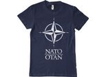 Maglietta Con Logo Lavato Nato - Medium - Navy