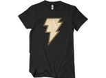 Black Adam - Maglietta Con Logo Del Fulmine - Media - Nero