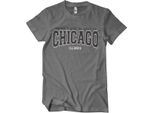 Maglietta Chicago - Illinois - Small - Grigio Scuro