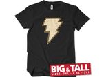 Black Adam - Maglietta Grande E Alta Con Logo Del Fulmine - 5XL - Nero