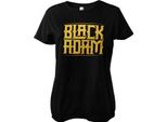 Black Adam Gold Logo Girly Tee - Piccolo - Nero