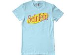 Maglietta Seinfeld Washed Logo - Media - Skyblue