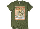 Maglietta Cure For Stupid People - Xx-Large - Olive