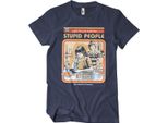 Maglietta Cure For Stupid People - Xx-Large - Navy