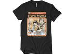 Maglietta Cure For Stupid People - Xx-Large - Nero