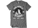 Maglietta The World Is Yours - Media - Grigio Scuro