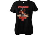 Maglietta Femminile Con Poster Di Rambo Iii - Piccola - Nero