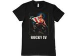 Maglietta Rocky Iv Washed Cover - Media - Nero