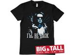 I'll Be Back - Maglietta Duotone Big & Tall - 5XL - Nero