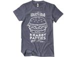 Maglietta The Krusty Krab Serving Krabby Patties - Piccola - Navyheather