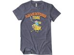 Maglietta Adventure Time Lavata - Grande - Navyheather