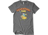 Maglietta Adventure Time Lavata - Media - Grigio Scuro