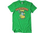 Maglietta Adventure Time Lavata - Xx-Large - Verde