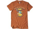 Maglietta Adventure Time Lavata - Xx-Large - Burntorange