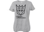 Maglietta Decepticon Monotone Girly - Small - Heathergrey