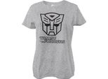 Autobots Monotone Girly Tee - Small - Heathergrey