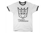 Maglietta Ringer Decepticon Monotone - Xx-Large - Bianco-Nero