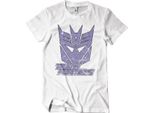 Maglietta Con Scudo Duotone Decepticon Lavato - X-Large - Bianco