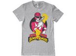 Power Rangers - Maglietta Red Ranger Pose - Small - Heathergrey