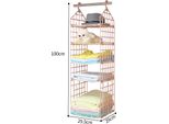 Organizzatore Pensile Con 5 Scomparti, Armadio Pensile, Guardaroba, Supporto A Parete, Organizzatore, Beige - Foldway