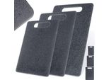 Tagliere Orion Tagliere In Plastica Tagliere Da Cucina Grigio Set Di 3