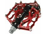 Rockbros Pedali Per Bicicletta Pedali Mtb 9/16 Pollici, Con Cuscinetti Sigillati, Rosso