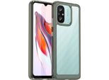 Custodia Per Xiaomi Redmi 12C Trasparente, Antiurto Custodia Protettiva In Silicone Tpu Grigio