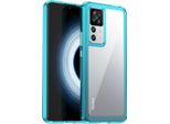 Custodia Per Xiaomi Redmi K50 Ultra Trasparente, Antiurto Custodia Protettiva In Silicone Tpu Azzurro