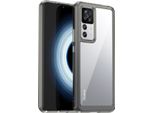 Custodia Per Xiaomi Redmi K50 Ultra Trasparente, Antiurto Custodia Protettiva In Silicone Tpu Grigio