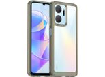 Custodia Per Honor X7A Trasparente, Antiurto In Silicone Tpu Protettivo Grigio