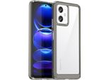 Custodia Per Xiaomi Poco X5/Redmi Note 12 5G Trasparente, Antiurto Tpu Silicone Custodia Protettiva Grey