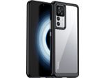 Custodia Per Xiaomi Redmi K50 Ultra Trasparente, Antiurto Tpu Silicone Custodia Protettiva Nero