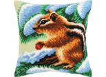 Set Di Cuscini A Punto Croce Cda "Chipmunk"", Stampato, 40X40Cm"