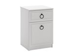 Skye Decor, Kmd-1311-Bb-1, Comodino, Bianco, 100 % Melamine Coated Slipboard, 40 X 38 X 63 Cm