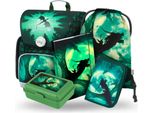 BAAGL SET 5 Ergo Dragon: Aktentasche, Federmäppchen, Tasche, Ordner, Box