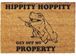 Giftstory Zerbino Cocco Hippity Hoppity - Regalo - Zerbino Porta D'ingresso - Zerbino Di Benvenuto - Zerbino Divertente - Dimensioni: 60X40 Cm