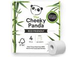 Cheeky Panda Carta Igienica Ecologica Premium, 4 Pezzi