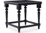 Casa Padrino Tavolino Barocco Nero - Tavolino Quadrato In Legno Massiccio In Stile Barocco - Mobili Da Salotto In Stile Barocco - Mobili Barocchi - Nobile E Magnifico