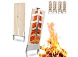 Set Di 4 Tavole Di Legno Rustiche In Acciaio Inossidabile Per Fumare Alla Fiamma Fiqops