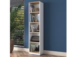 Skye Decor, HC111 - 2639, Libreria, Bianco, 100 % Melamine Coated Slipboard, 40 X 25 X 161,8 Cm