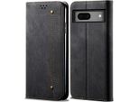 Custodia Google Pixel 7A, Custodia A Portafoglio In Pelle Con Chiusura Magnetica E Supporto Per Google Pixel 7A Nero