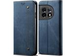 Custodia Oneplus 11, Custodia A Portafoglio In Pelle Con Chiusura Magnetica E Supporto Per Oneplus 11 Blu