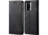 Xiaomi Poco F5 Pro Case, Custodia A Portafoglio In Pelle Con Chiusura Magnetica E Supporto Per Xiaomi Poco F5 Pro / Redmi K60 / K60 Pro Nero