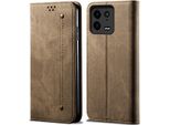 Custodia Xiaomi 13 Pro, Custodia A Portafoglio In Pelle Con Chiusura Magnetica E Supporto Per Xiaomi 13 Pro Khaki
