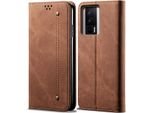 Xiaomi Poco F5 Pro Case, Custodia A Portafoglio In Pelle Con Chiusura Magnetica E Supporto Per Xiaomi Poco F5 Pro / Redmi K60 / K60 Pro Marrone
