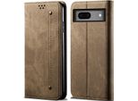 Custodia Google Pixel 7, Custodia A Portafoglio In Pelle Con Chiusura Magnetica E Supporto Per Google Pixel 7 Khaki