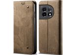 Custodia Oneplus 11R, Custodia A Portafoglio In Pelle Con Chiusura Magnetica E Supporto Per Oneplus 11R Khaki