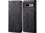 Custodia Google Pixel 7, Custodia A Portafoglio In Pelle Con Chiusura Magnetica E Supporto Per Google Pixel 7 Nero