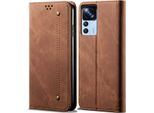 Custodia Xiaomi 12T, Custodia A Portafoglio In Pelle Con Chiusura Magnetica E Supporto Per Xiaomi 12T / 12Tpro / Redmi K50 Ultra Brown