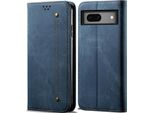 Custodia Google Pixel 7, Custodia In Pelle A Portafoglio Con Chiusura Magnetica E Supporto Per Google Pixel 7 Blu